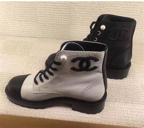 chanel boot 2020|Chanel black canvas heel boots.